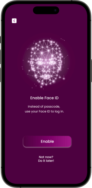 mobile enable face id