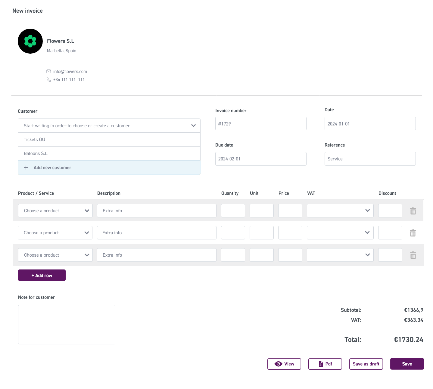 E-invoicing - Be1B